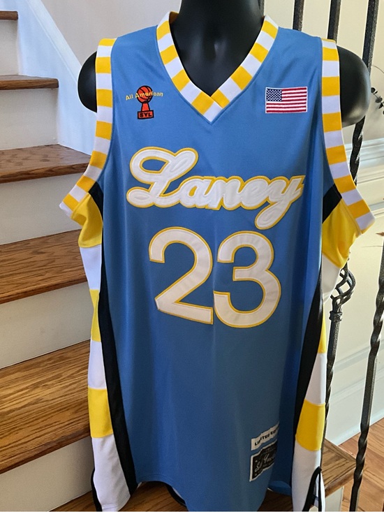 Other - Michael Jordan Limited Edition Laney #23 Blue & Yellow Basketball Jersey